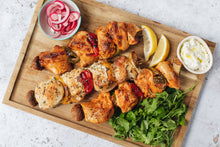 Load image into Gallery viewer, Cooked Garlic & Herb Chicken Kebabs